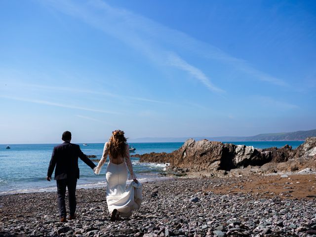 Ant and Jess&apos;s Wedding in Polhawn, Cornwall 53