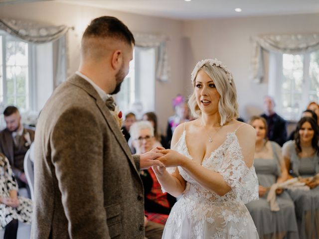 Richard and Yasmin&apos;s Wedding in Baldwins Gate, Staffordshire 21