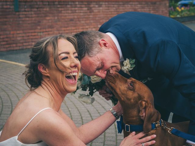 Peter and Sarah&apos;s Wedding in Rossett, Wrexham 28