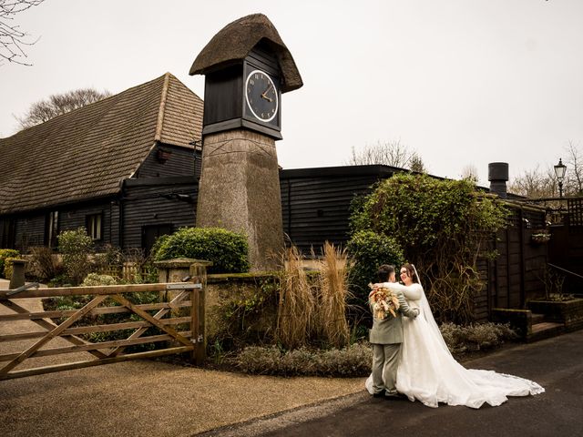 George and Bekka's Wedding in Whitchurch, Hampshire 16