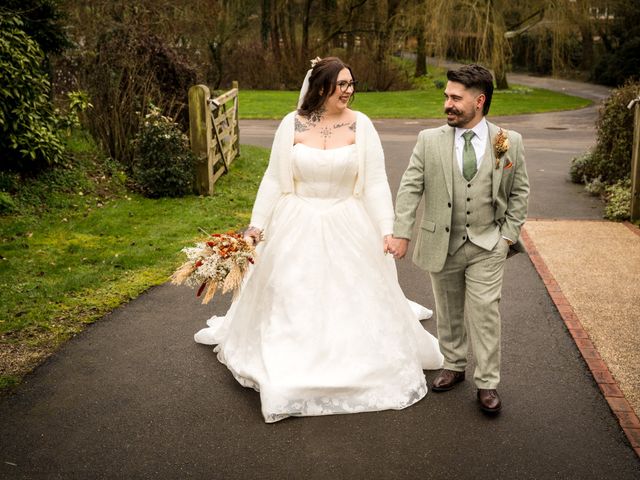 George and Bekka's Wedding in Whitchurch, Hampshire 18