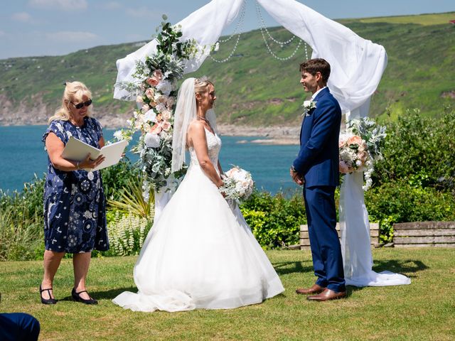 Paul and Anna&apos;s Wedding in Polhawn, Cornwall 18