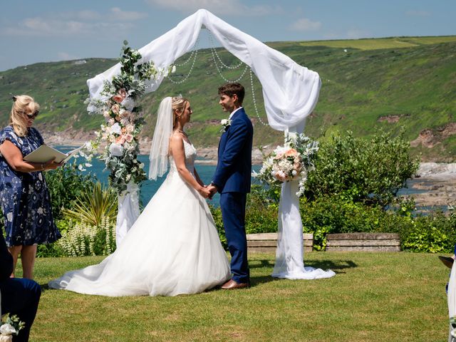 Paul and Anna&apos;s Wedding in Polhawn, Cornwall 19
