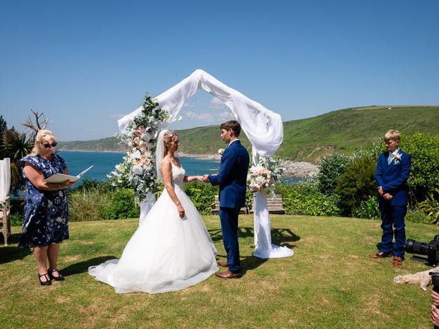 Paul and Anna&apos;s Wedding in Polhawn, Cornwall 21