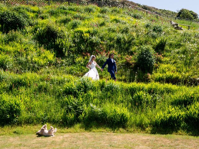 Paul and Anna&apos;s Wedding in Polhawn, Cornwall 40