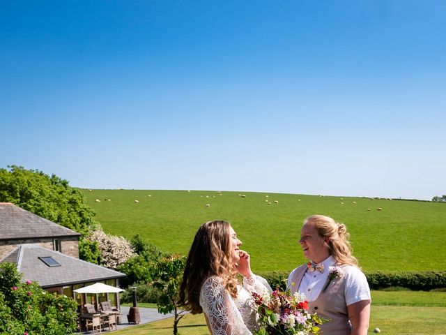 Hannah and Katie&apos;s Wedding in Looe, Cornwall 18