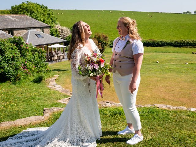 Hannah and Katie&apos;s Wedding in Looe, Cornwall 19