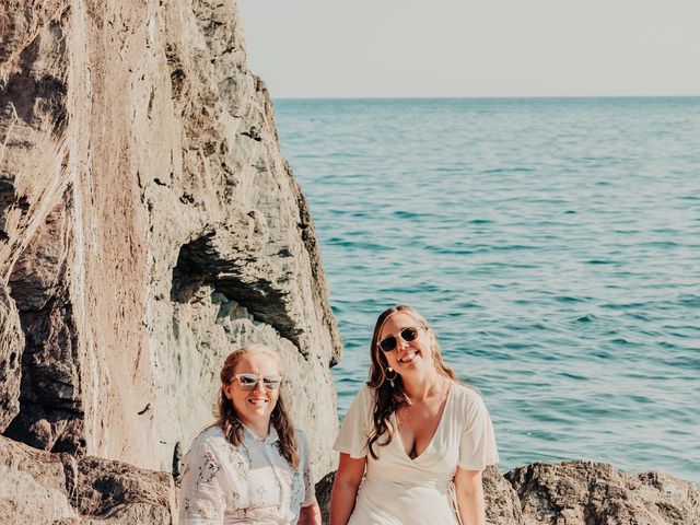 Hannah and Katie&apos;s Wedding in Looe, Cornwall 62