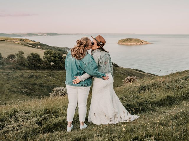 Hannah and Katie&apos;s Wedding in Looe, Cornwall 80