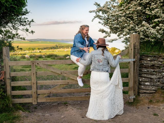 Hannah and Katie&apos;s Wedding in Looe, Cornwall 82