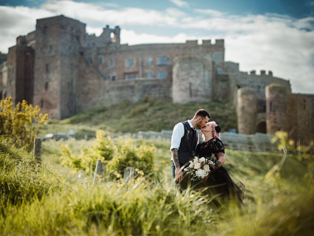 Jake and Rebecca's Wedding in Bamburgh, Northumberland 20