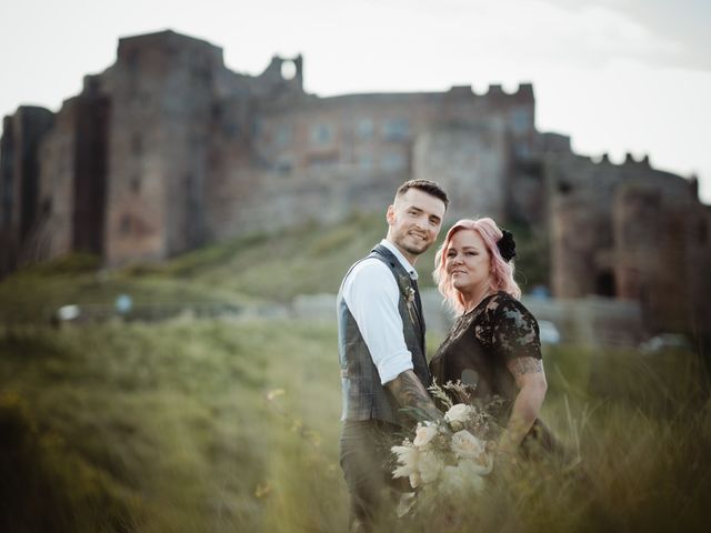 Jake and Rebecca's Wedding in Bamburgh, Northumberland 24