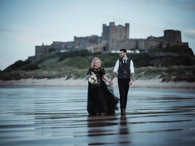 Jake and Rebecca's Wedding in Bamburgh, Northumberland 26