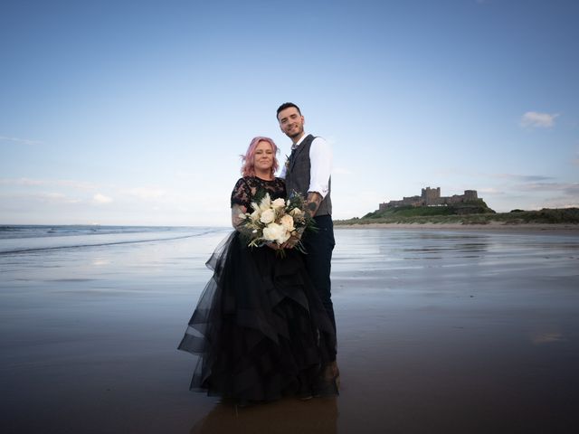 Jake and Rebecca's Wedding in Bamburgh, Northumberland 27