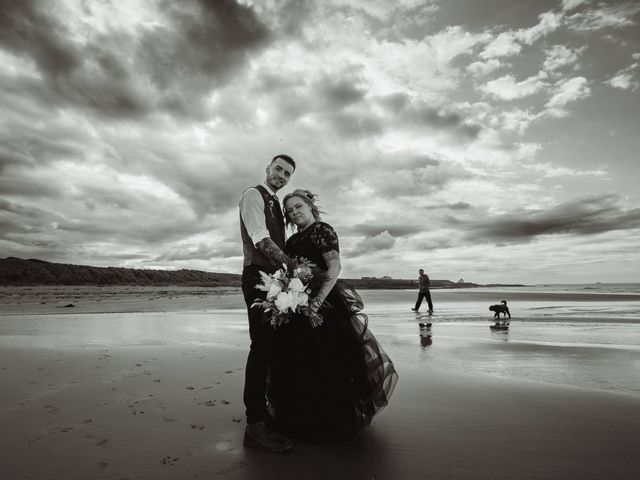 Jake and Rebecca's Wedding in Bamburgh, Northumberland 29