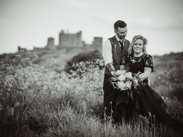 Jake and Rebecca's Wedding in Bamburgh, Northumberland 31