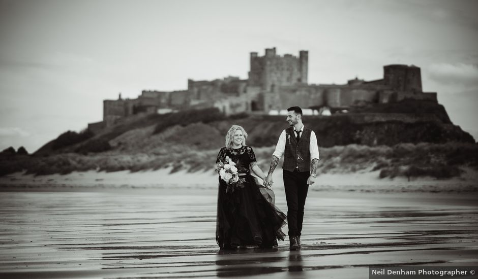 Jake and Rebecca's Wedding in Bamburgh, Northumberland