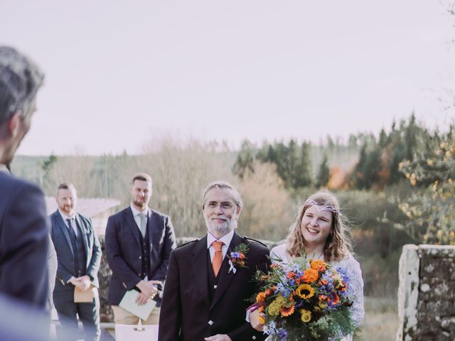Rob and Margot's Wedding in Kielder Water, Northumberland 11