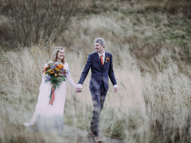 Rob and Margot's Wedding in Kielder Water, Northumberland 35