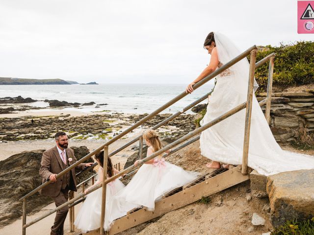 Lucy and Phil's Wedding in Newquay, Cornwall 30