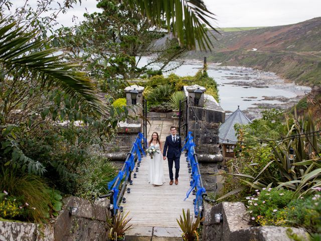 Iain and Catherine&apos;s Wedding in Polhawn, Cornwall 26