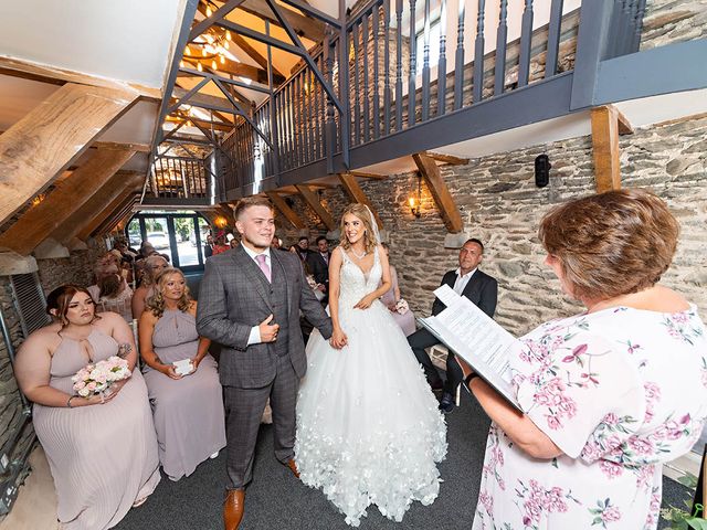 Brendan and Whitney&apos;s Wedding in Trehafod, Mid Glamorgan 76