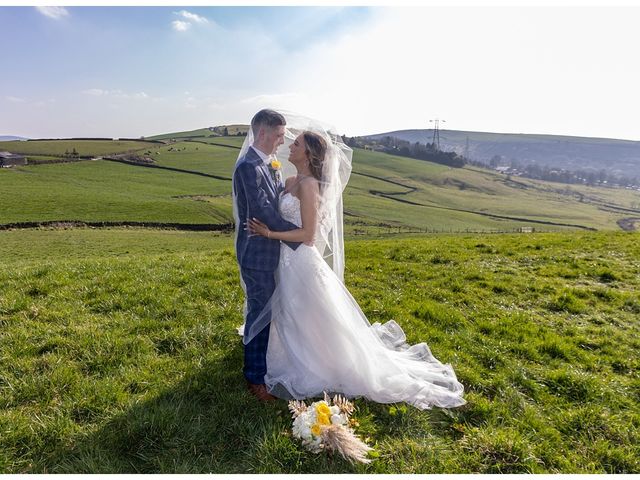 Corey and Megan&apos;s Wedding in Lydgate, Greater Manchester 24