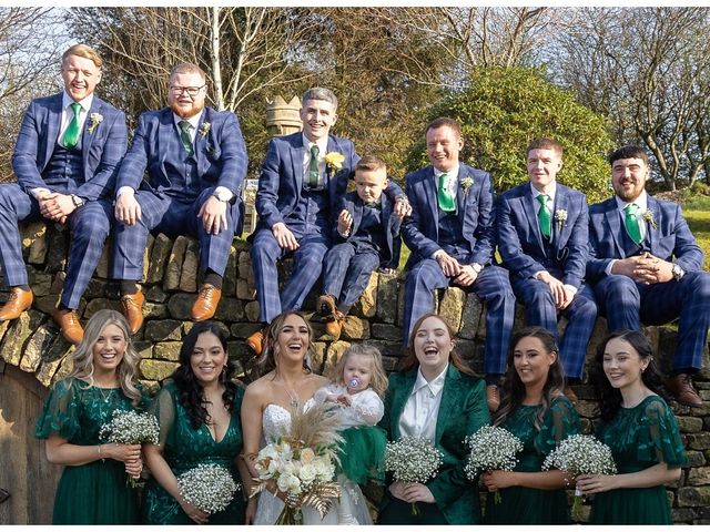 Corey and Megan&apos;s Wedding in Lydgate, Greater Manchester 28