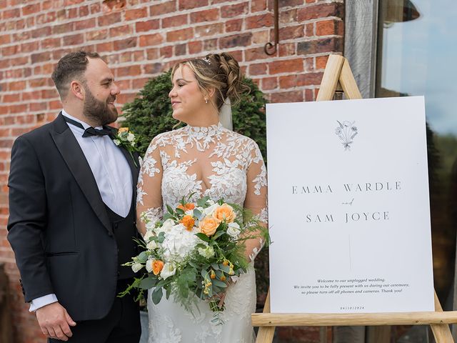 Sam and Emma's Wedding in Edwinstowe, Nottinghamshire 156