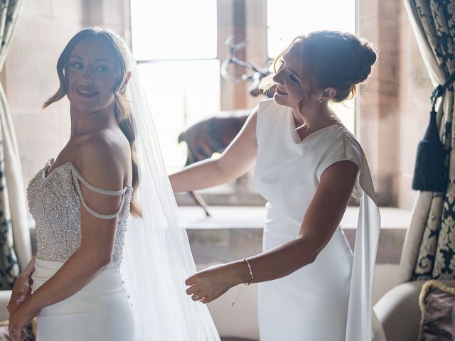 Callum and Lydia's Wedding in Peckforton, Cheshire 43