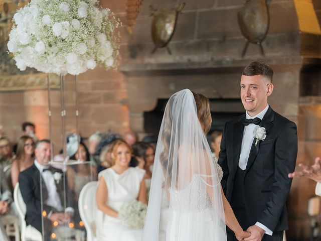 Callum and Lydia's Wedding in Peckforton, Cheshire 66
