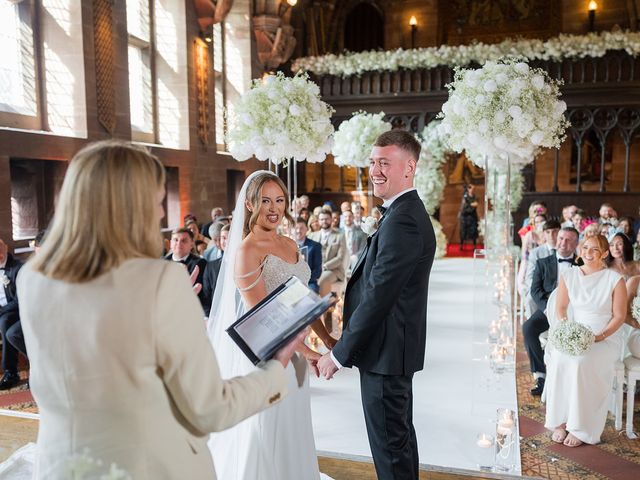 Callum and Lydia's Wedding in Peckforton, Cheshire 68