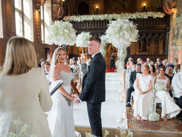Callum and Lydia's Wedding in Peckforton, Cheshire 70