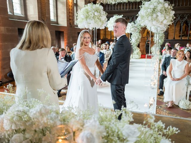 Callum and Lydia's Wedding in Peckforton, Cheshire 76