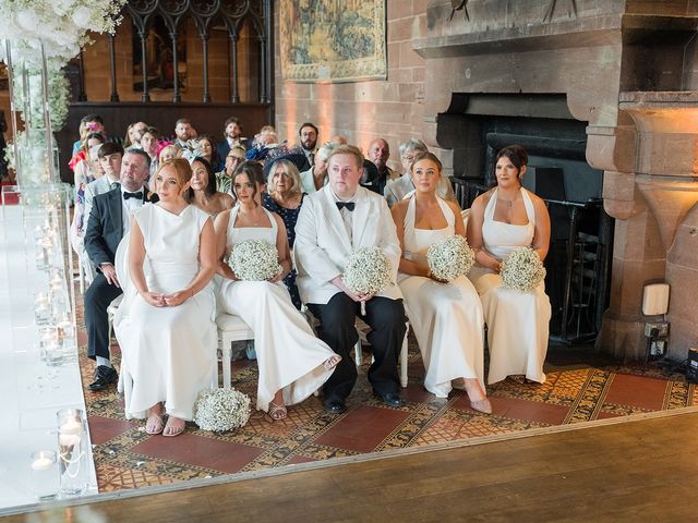 Callum and Lydia's Wedding in Peckforton, Cheshire 78
