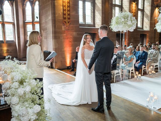 Callum and Lydia's Wedding in Peckforton, Cheshire 81