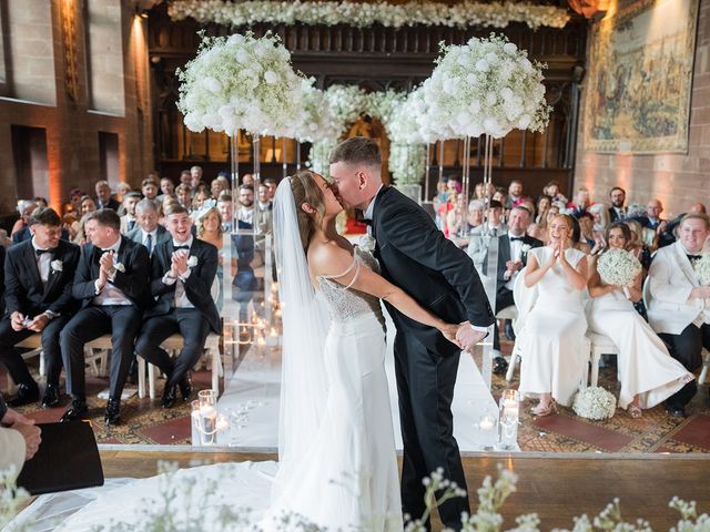 Callum and Lydia's Wedding in Peckforton, Cheshire 90