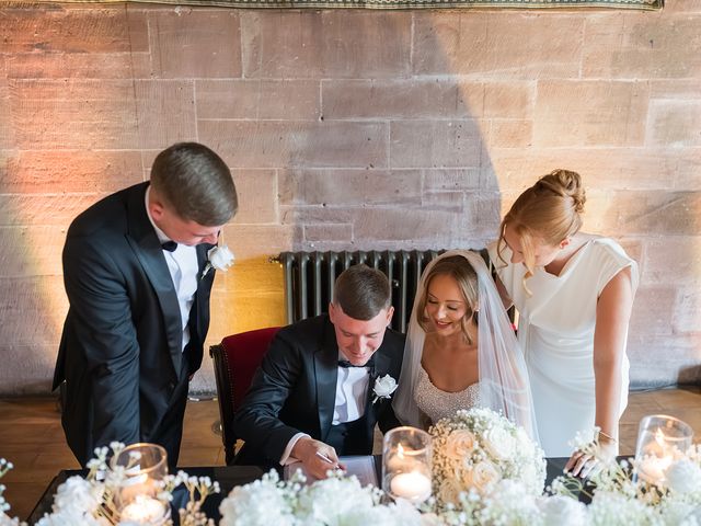 Callum and Lydia's Wedding in Peckforton, Cheshire 93