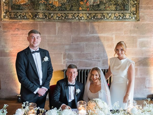 Callum and Lydia's Wedding in Peckforton, Cheshire 94