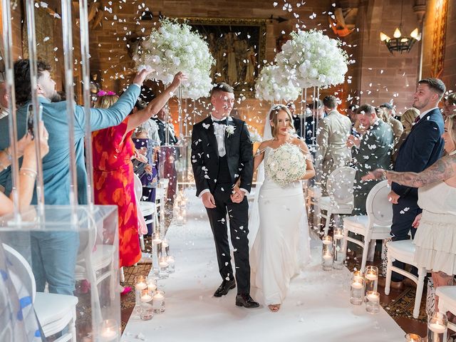Callum and Lydia's Wedding in Peckforton, Cheshire 102