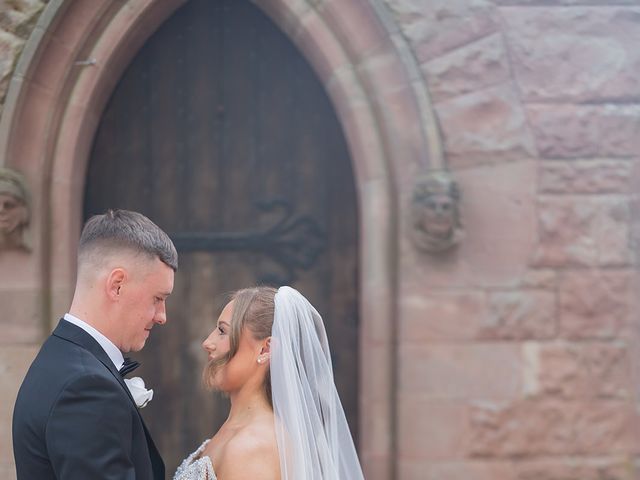 Callum and Lydia's Wedding in Peckforton, Cheshire 159