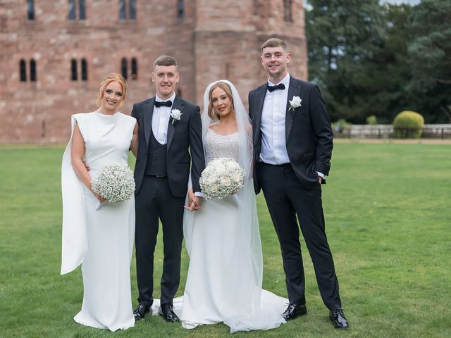 Callum and Lydia's Wedding in Peckforton, Cheshire 194