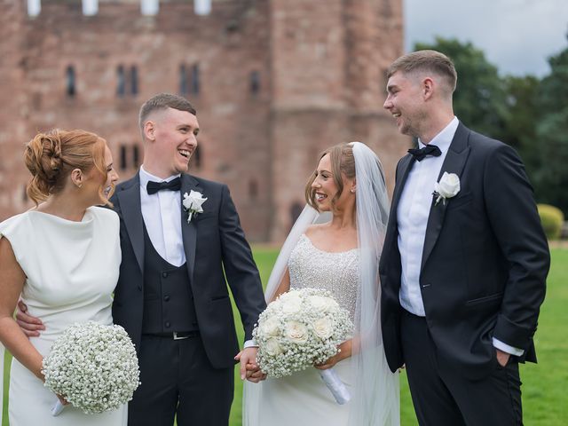 Callum and Lydia's Wedding in Peckforton, Cheshire 195