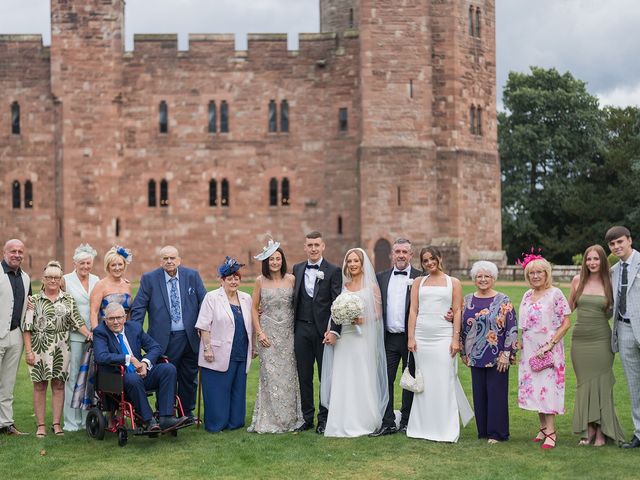 Callum and Lydia's Wedding in Peckforton, Cheshire 196