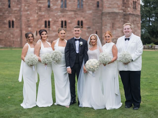 Callum and Lydia's Wedding in Peckforton, Cheshire 203
