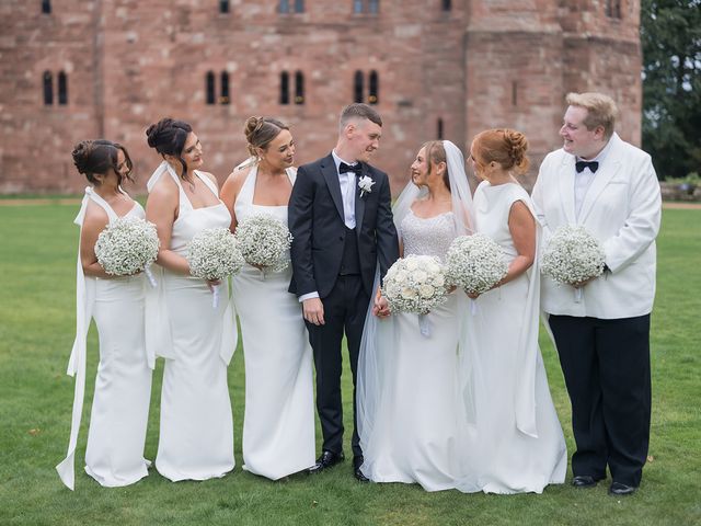 Callum and Lydia's Wedding in Peckforton, Cheshire 204