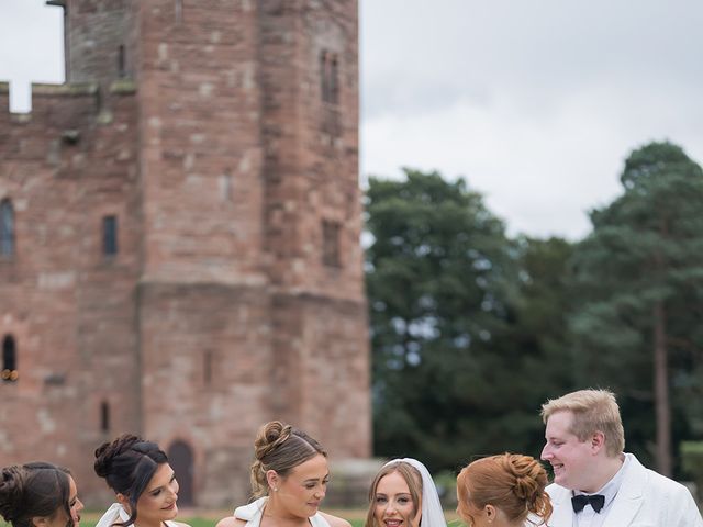 Callum and Lydia's Wedding in Peckforton, Cheshire 206