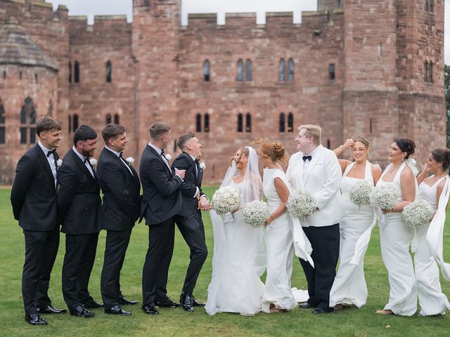 Callum and Lydia's Wedding in Peckforton, Cheshire 214