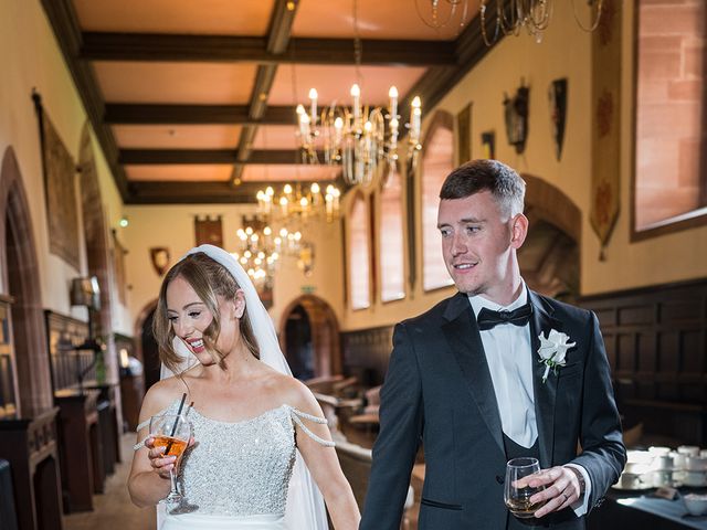 Callum and Lydia's Wedding in Peckforton, Cheshire 234