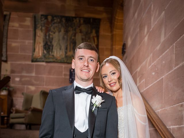Callum and Lydia's Wedding in Peckforton, Cheshire 240